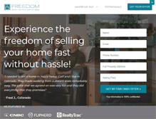 Tablet Screenshot of freedomrealestatesolutions.com